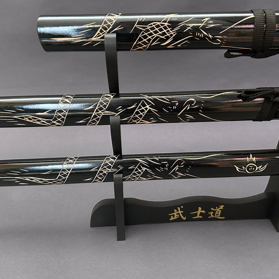 Dragon Black (Straight) Samurai Set