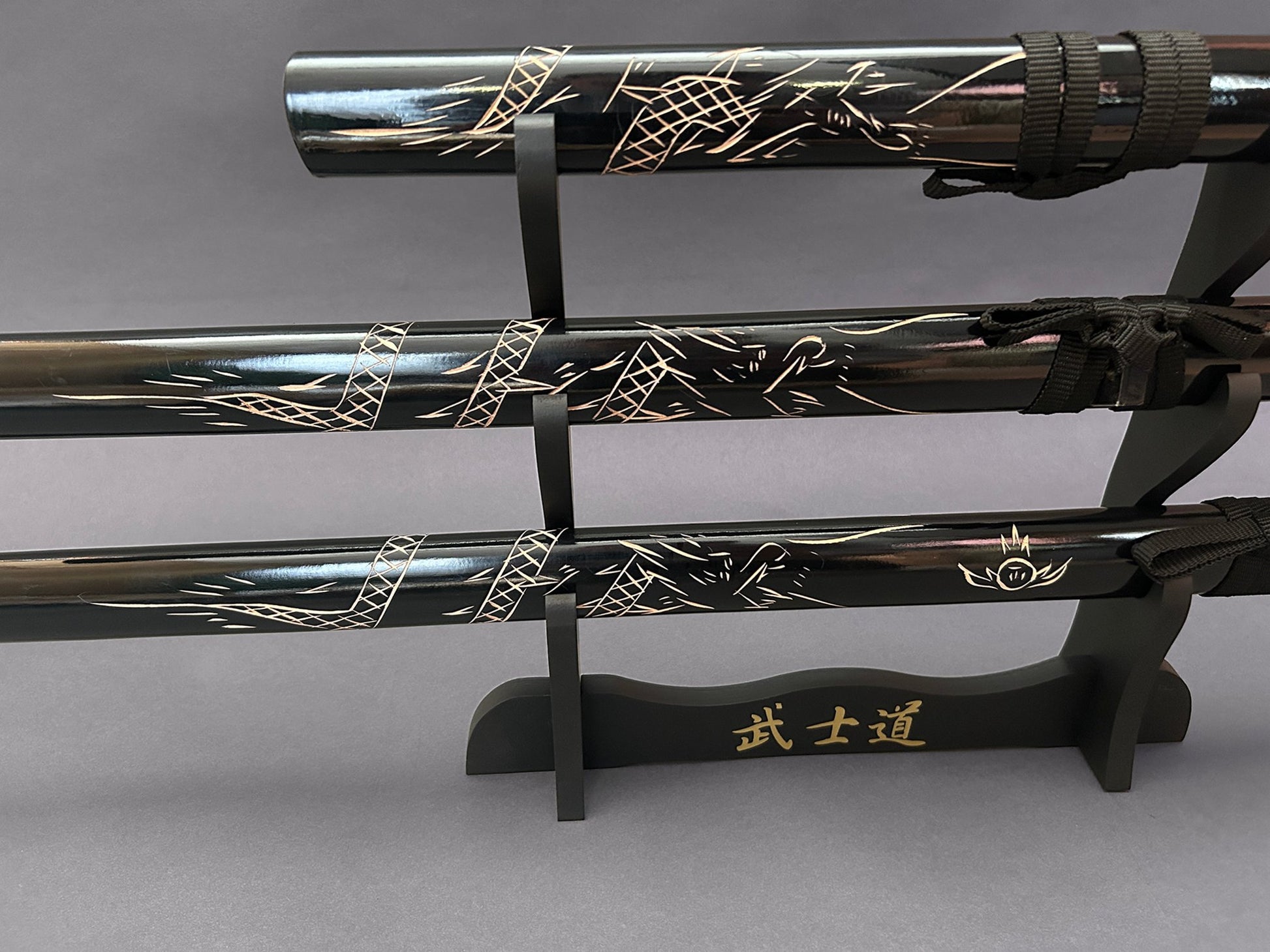 Dragon Black (Straight) Samurai Set