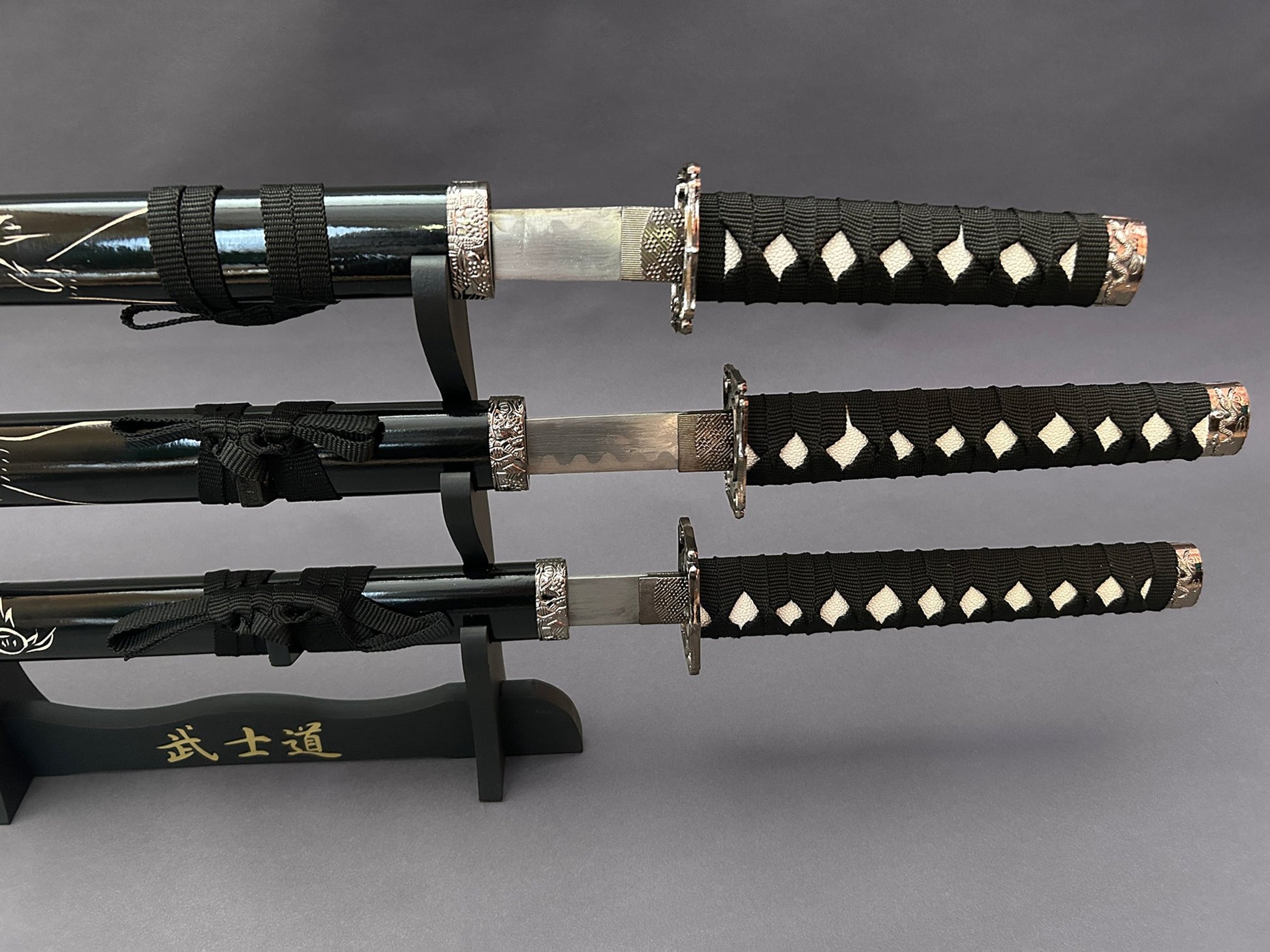 Dragon Black (Straight) Samurai Set