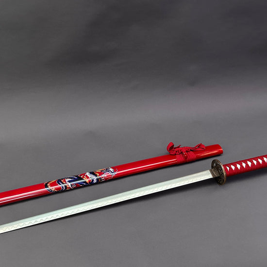 Red Samurai (Blue/Purple Dragon) Sword