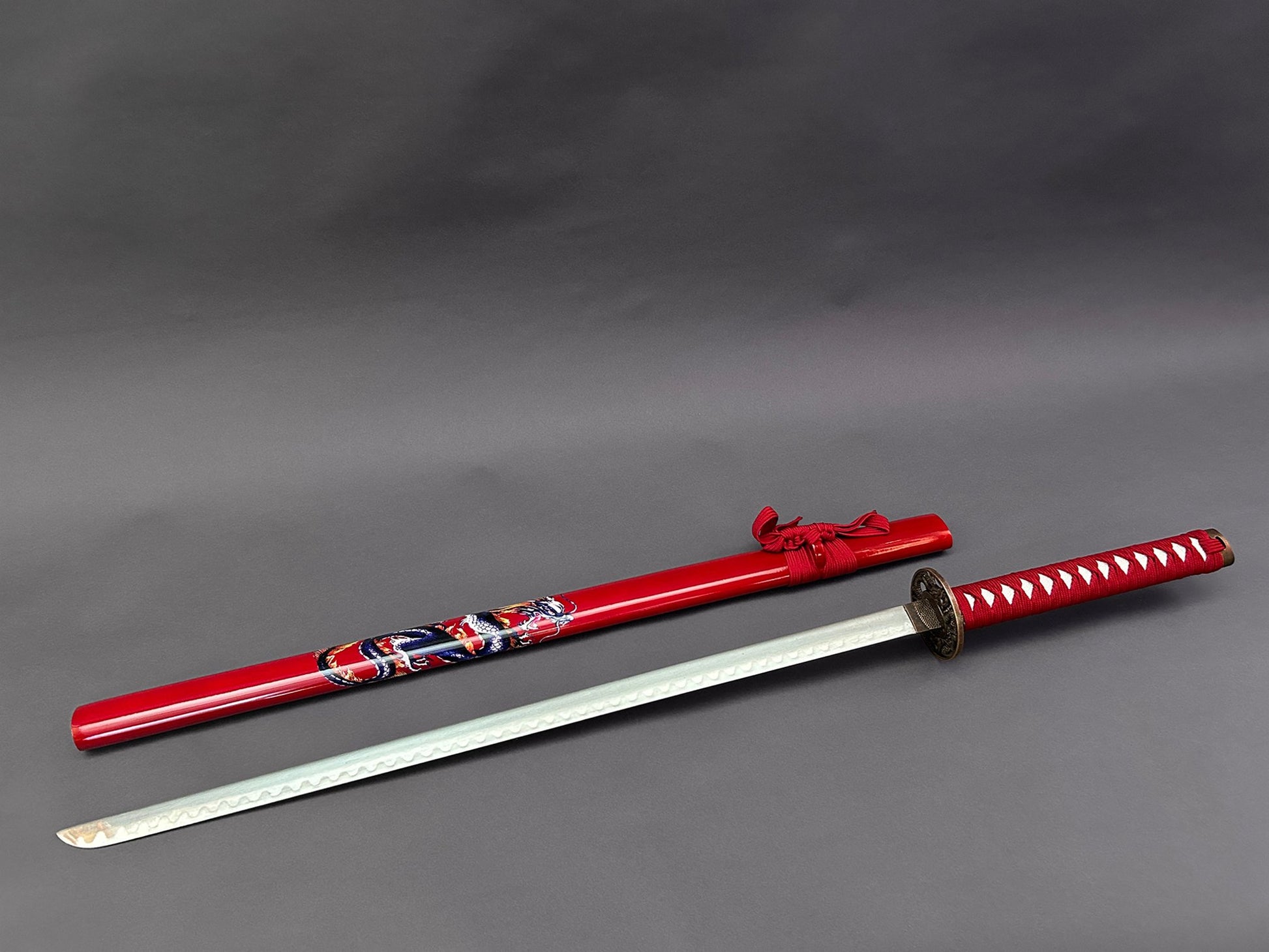 Red Samurai (Blue/Purple Dragon) Sword