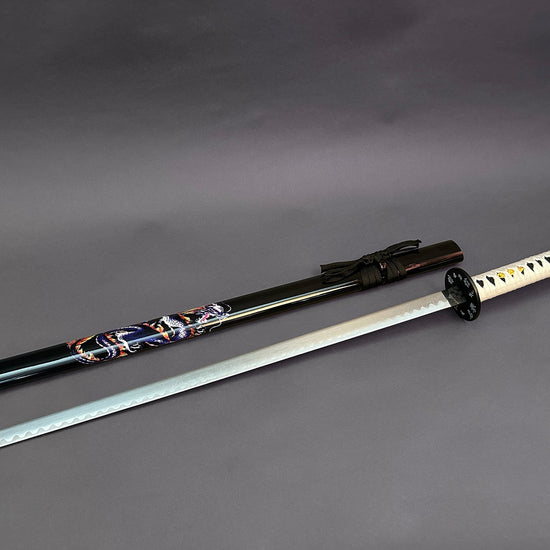 Black Samurai (Blue/Purple Dragon) Sword