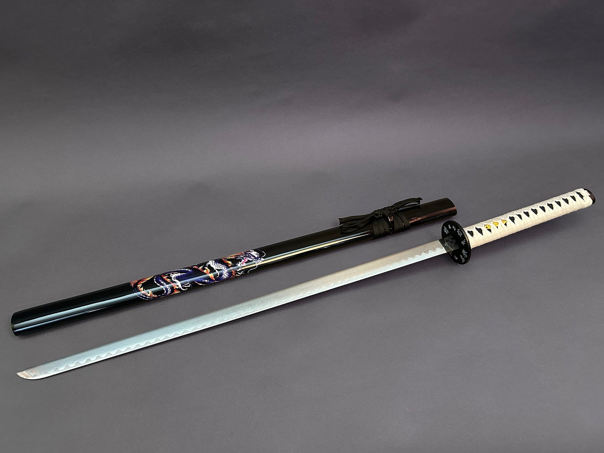 Black Samurai (Blue/Purple Dragon) Sword