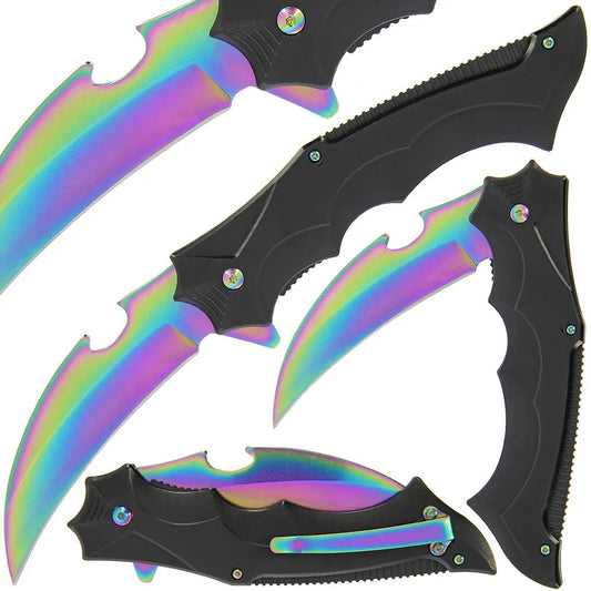 Alu Rainbow Lock Knife