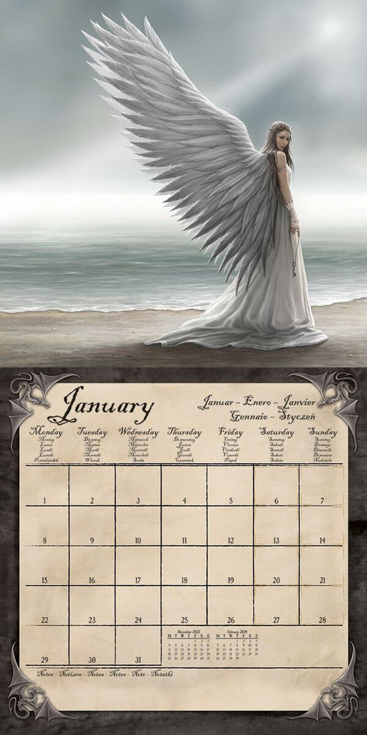 Anne Stokes (Signed) 2024 Calendar