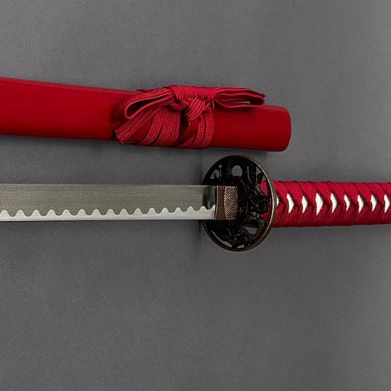 Red Samurai (Blue/Purple Dragon) Sword