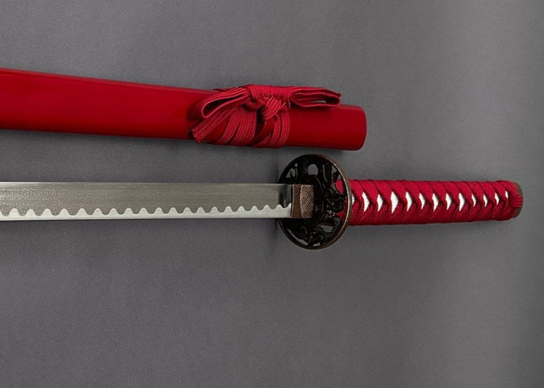 Red Samurai (Blue/Purple Dragon) Sword