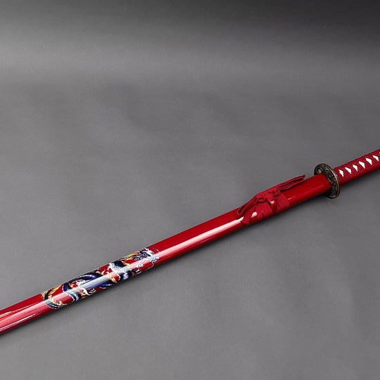 Red Samurai (Blue/Purple Dragon) Sword