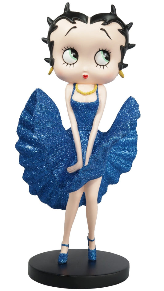 Betty Boop Figurine | Blue Glitter Cool Breeze (AW9)