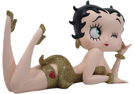 Betty Boop Figurine | Gold Edition Lying Down