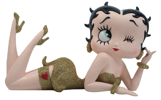 Betty Boop Figurine | Gold Edition Lying Down