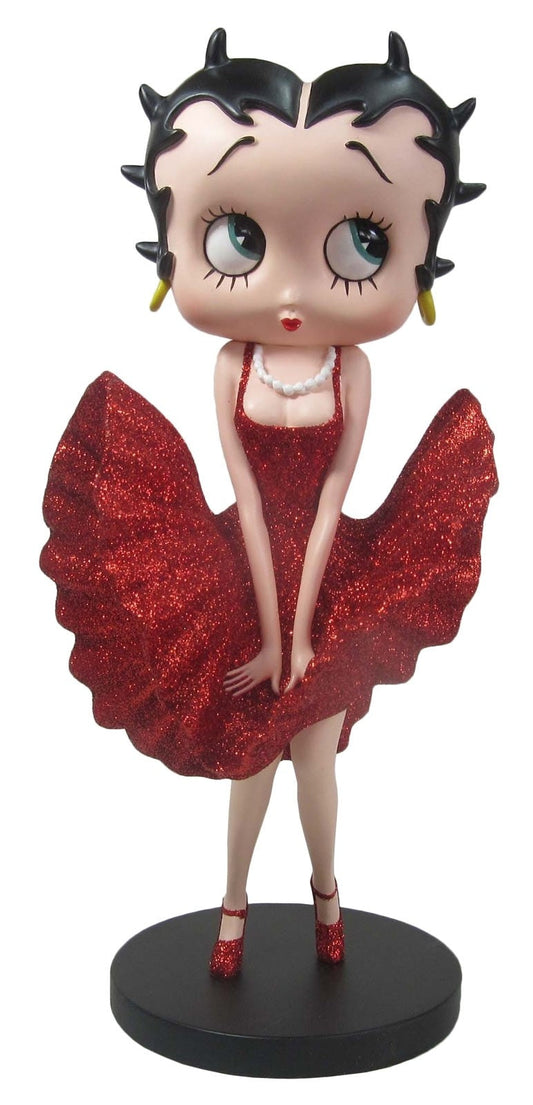 Betty Boop Figurine | Red Glitter Cool Breeze (AW25)