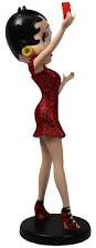 Betty Boop Figurine | Red Glitter Selfie