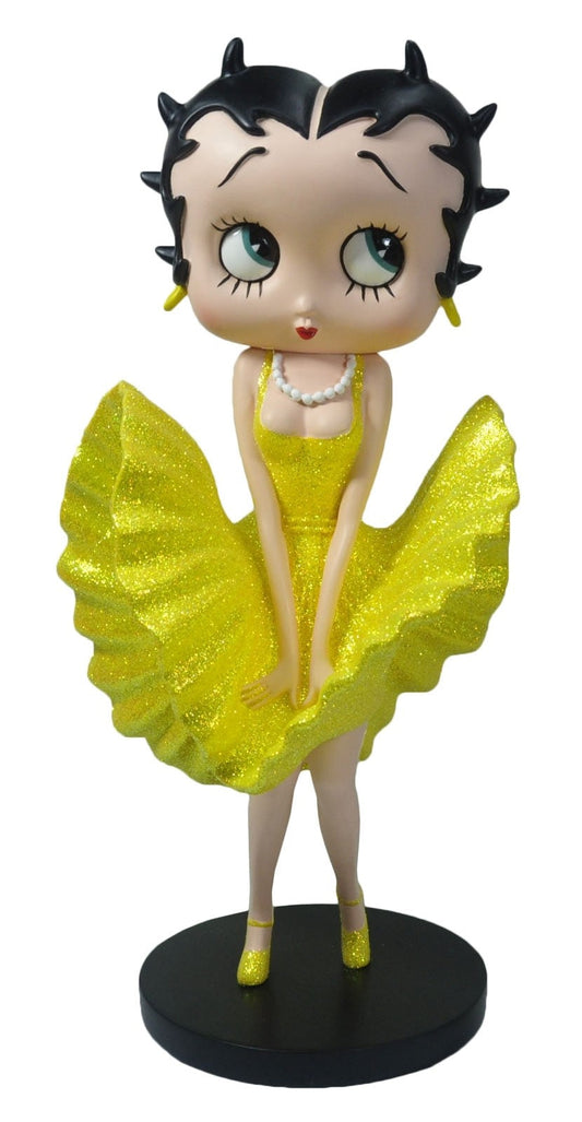 Betty Boop Figurine | Yellow Glitter Cool Breeze