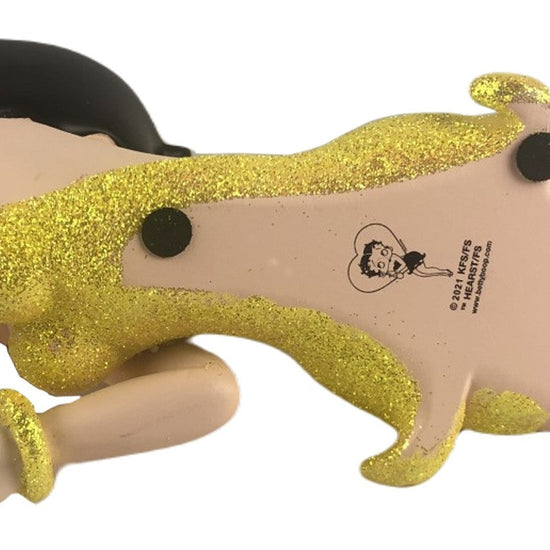 Betty Boop Figurine | Yellow Glitter Lying Down