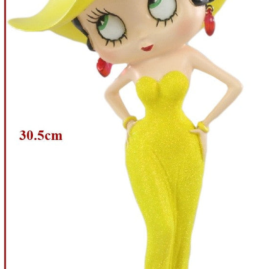 Betty Boop Figurine | Yellow Glitter Madam (AW487)