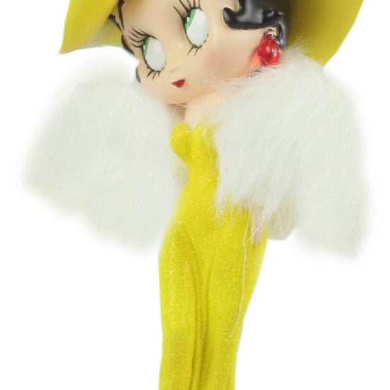 Betty Boop Figurine | Yellow Glitter Madam (AW487)