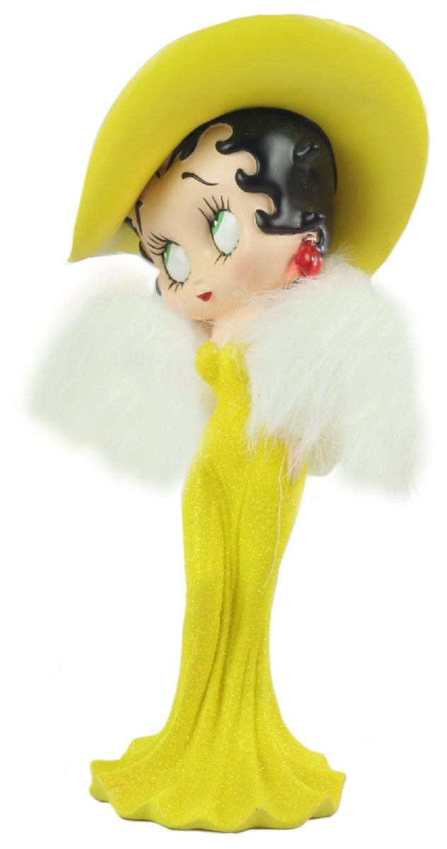 Betty Boop Figurine | Yellow Glitter Madam (AW487)