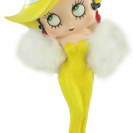 Betty Boop Figurine | Yellow Glitter Madam (AW487)