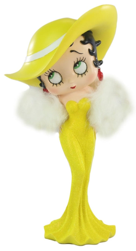 Betty Boop Figurine | Yellow Glitter Madam (AW487)