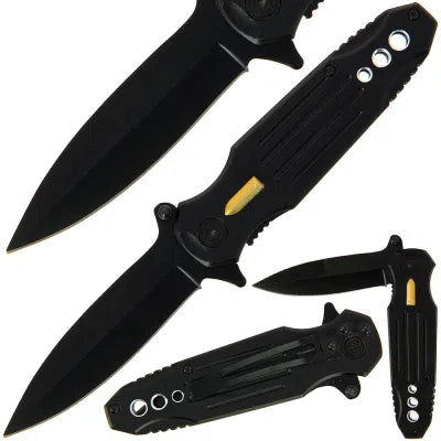 Black Bullet Lock Knife