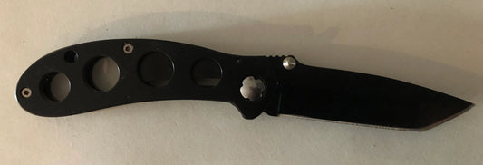 Black Four Hole Lock Knife