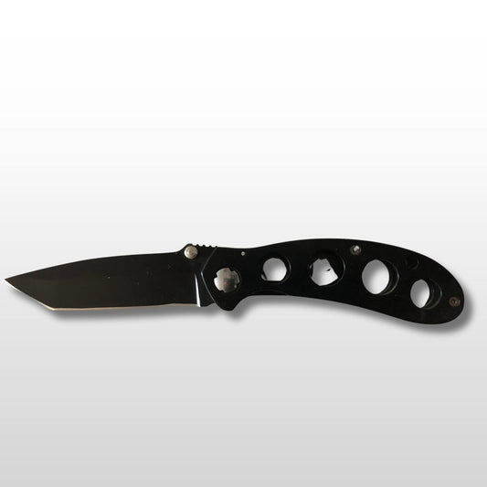 Black Four Hole Lock Knife