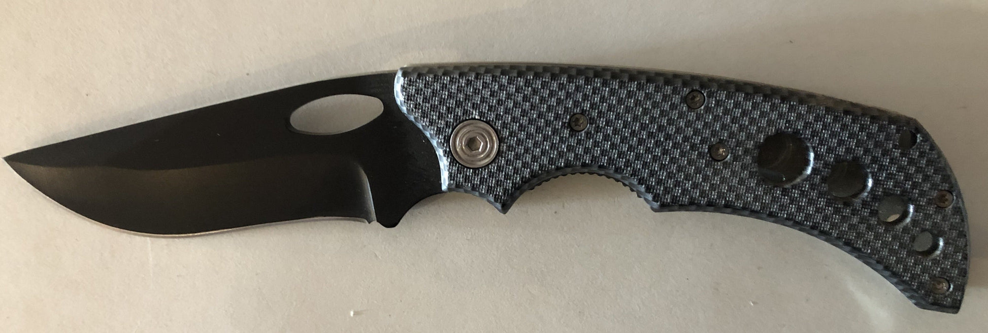 Carbon Fibre Effect Lock Knife