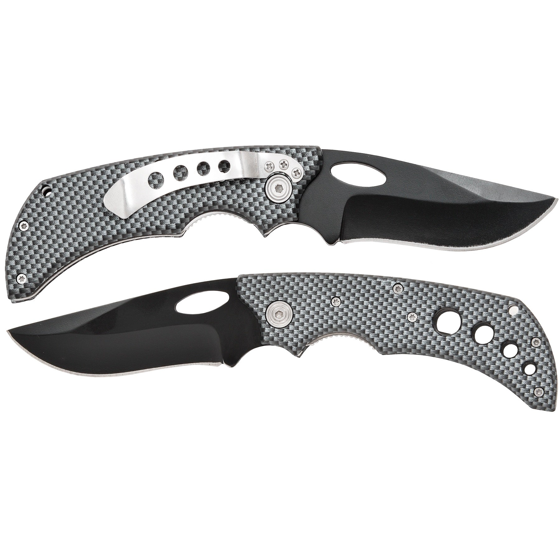 Carbon Fibre Effect Lock Knife