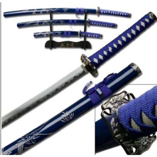 Dragon Blue (Straight) Samurai Set