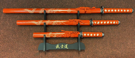 Dragon Red (Straight) Samurai Set