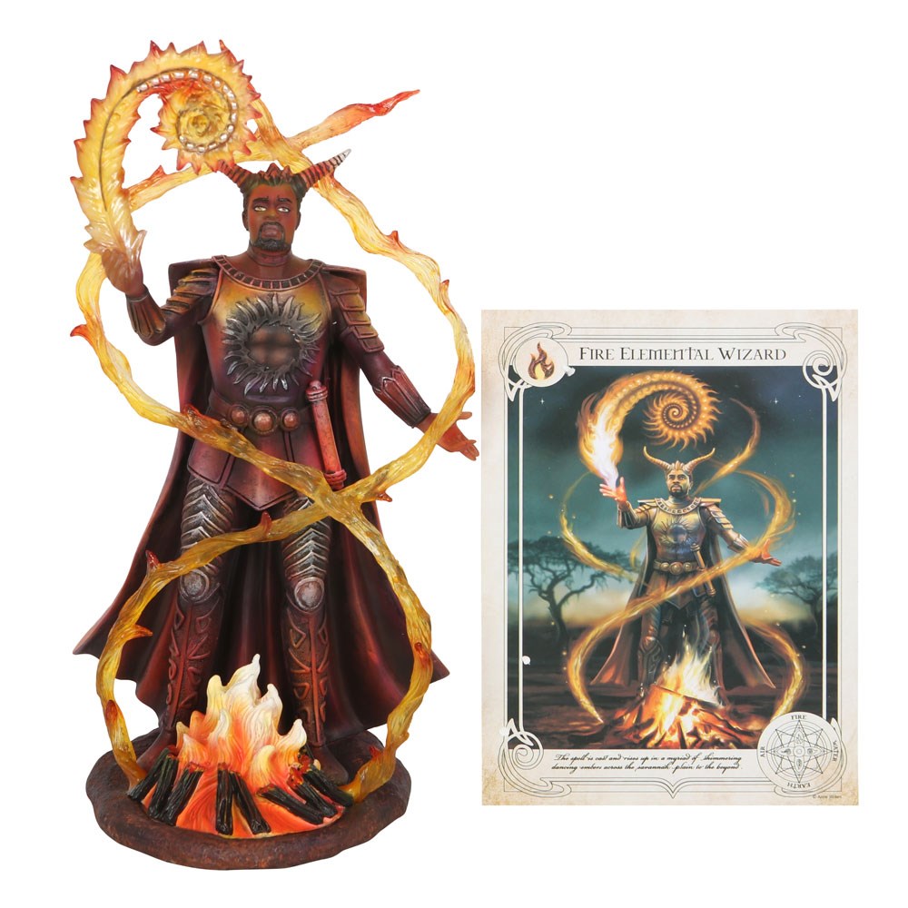 Fire Elemental Wizard - Anne Stokes