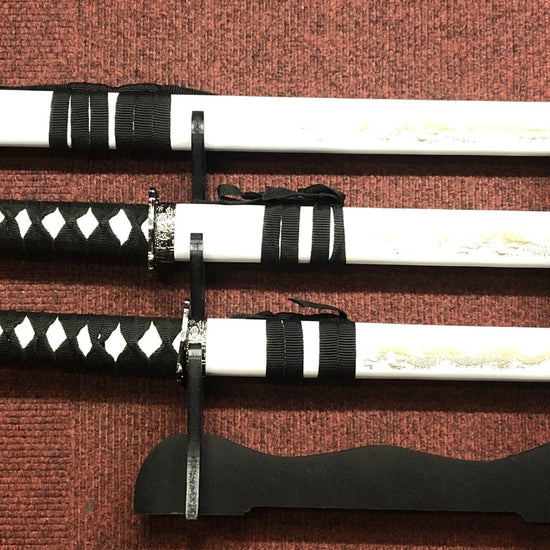 Golden Dragon (White) Samurai Sword