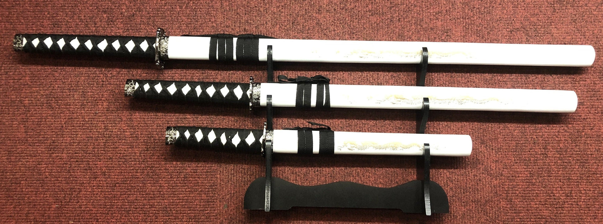 Golden Dragon (White) Samurai Sword