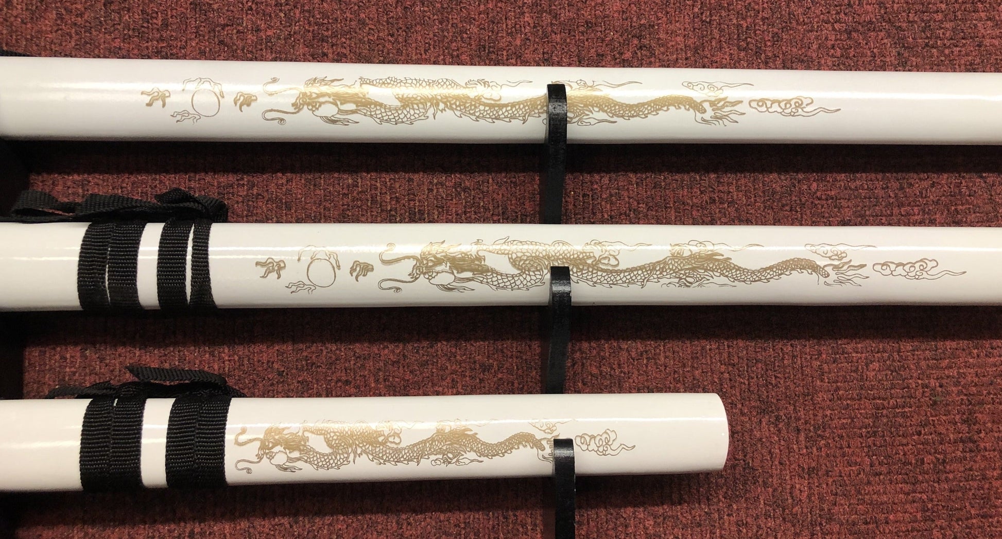 Golden Dragon (White) Samurai Sword