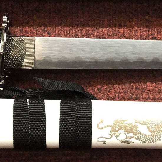 Golden Dragon (White) Samurai Sword