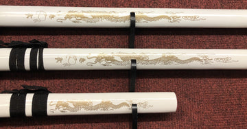 Golden Dragon (White) Samurai Sword