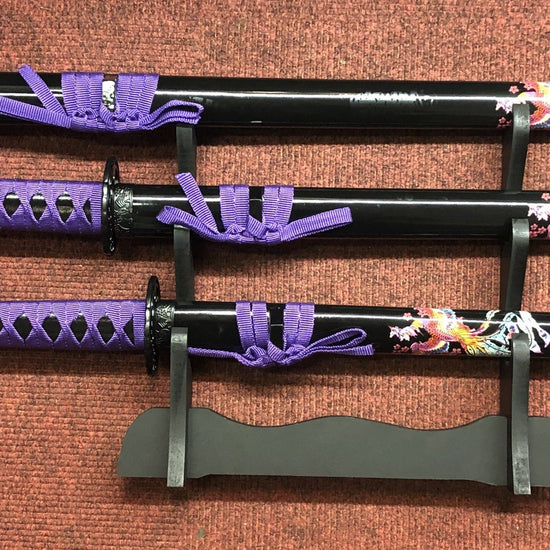 Purple Dragon Samurai Sword Set