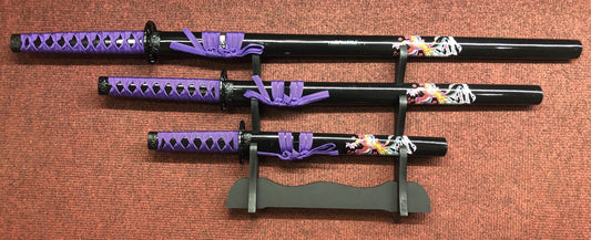 Purple Dragon Samurai Sword Set