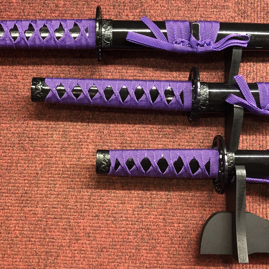 Purple Dragon Samurai Sword Set