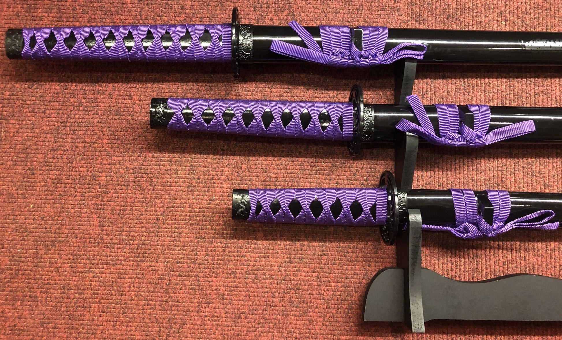 Purple Dragon Samurai Sword Set