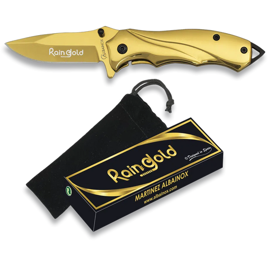 Rain-Gold Lock Knife