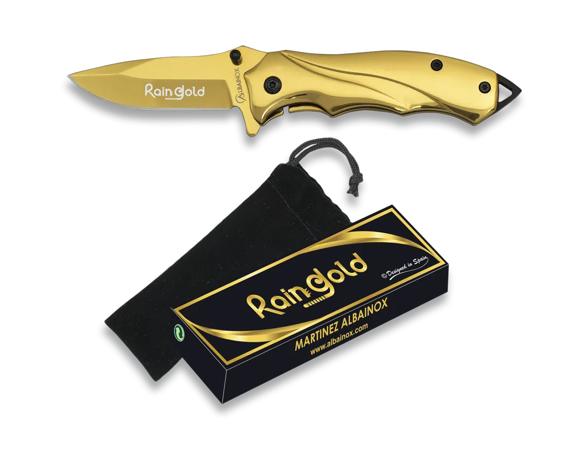 Rain-Gold Lock Knife