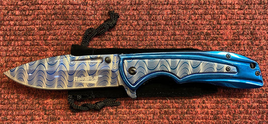 RainBlue Blue Lock Knife