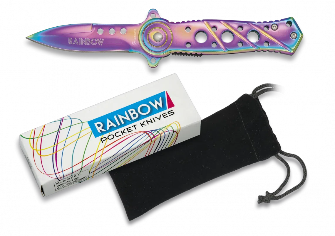 Rainbow Lock Knife