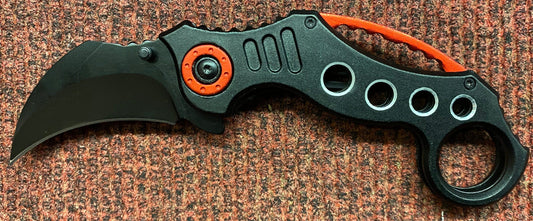 Red & Black K Lock Knife