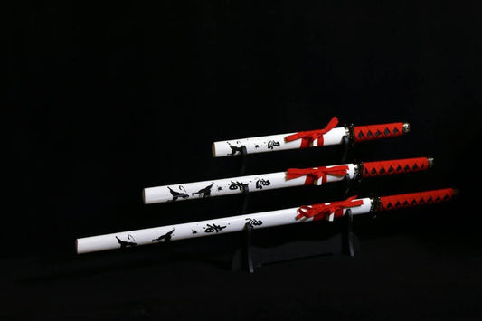 Red & Black Ninja Samurai Sword Set