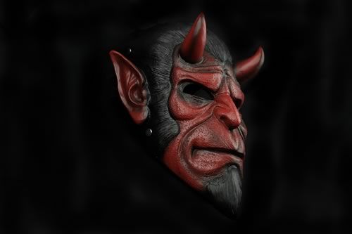 Red Blooded Devil Ornamental Mask