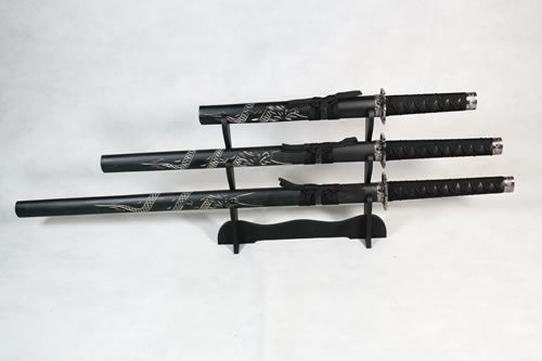 Three Dragon Black Samurai Set