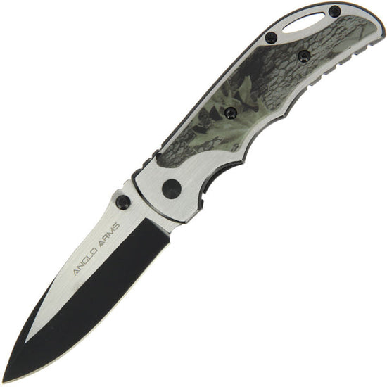 Two Tone Camo Lock Knife